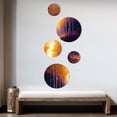 thumbnail image 3 of Designart "Golden Hour Birch Trees III" Landscape Forest Metal Wall Art Set of 5 Piece, 3 of 5