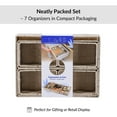 thumbnail image 2 of 7-Piece Braided Polyester Drawer Divider Set - Beige, 2 of 8