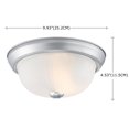 thumbnail image 7 of 10 inch Flush Mount Ceiling Light Kitchen Light Fixtures with Brush Nickle Finish 60W (2 pack), 7 of 7