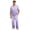 Purple, variant on Dwelliawo Pajama Set Men Comfy Sleepwear Short Sleeve Pjs Set Soft 2 Piece Lounge Set Cozy Nightwear with Pockets Royal Blue S