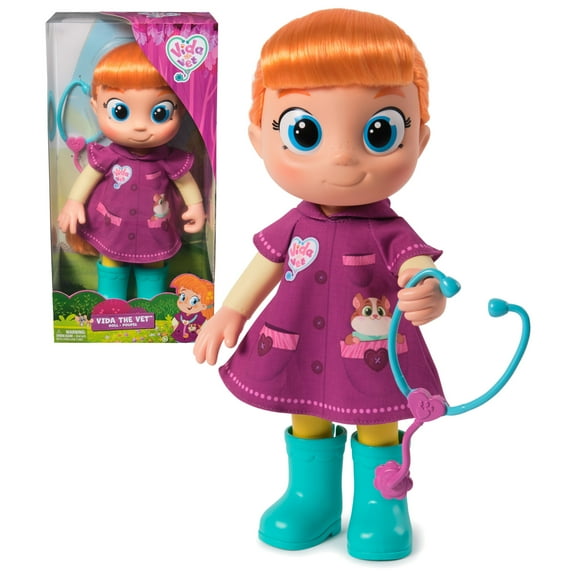 Vida the Vet 13-Inch Toddler Doll with Accessories, for Kids 3 