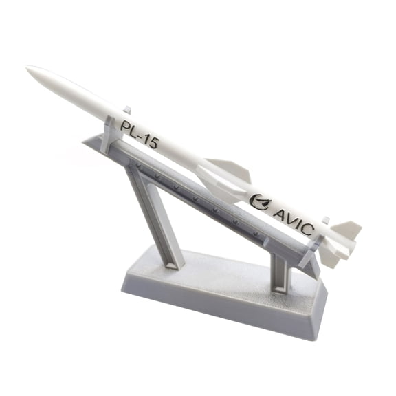 ARCADORA AVIC PL-15 Air-To-Air Missile Model 1:20 Scale Latex 3D Print 7.5in for Collectors Desk Display Shelf Gift Enthusiasts