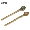 thumbnail image 3 of 2pcs Metal Bookmark Ruler 10cm Metric ,Vintage Bookmark Orange & Grass, 3 of 6