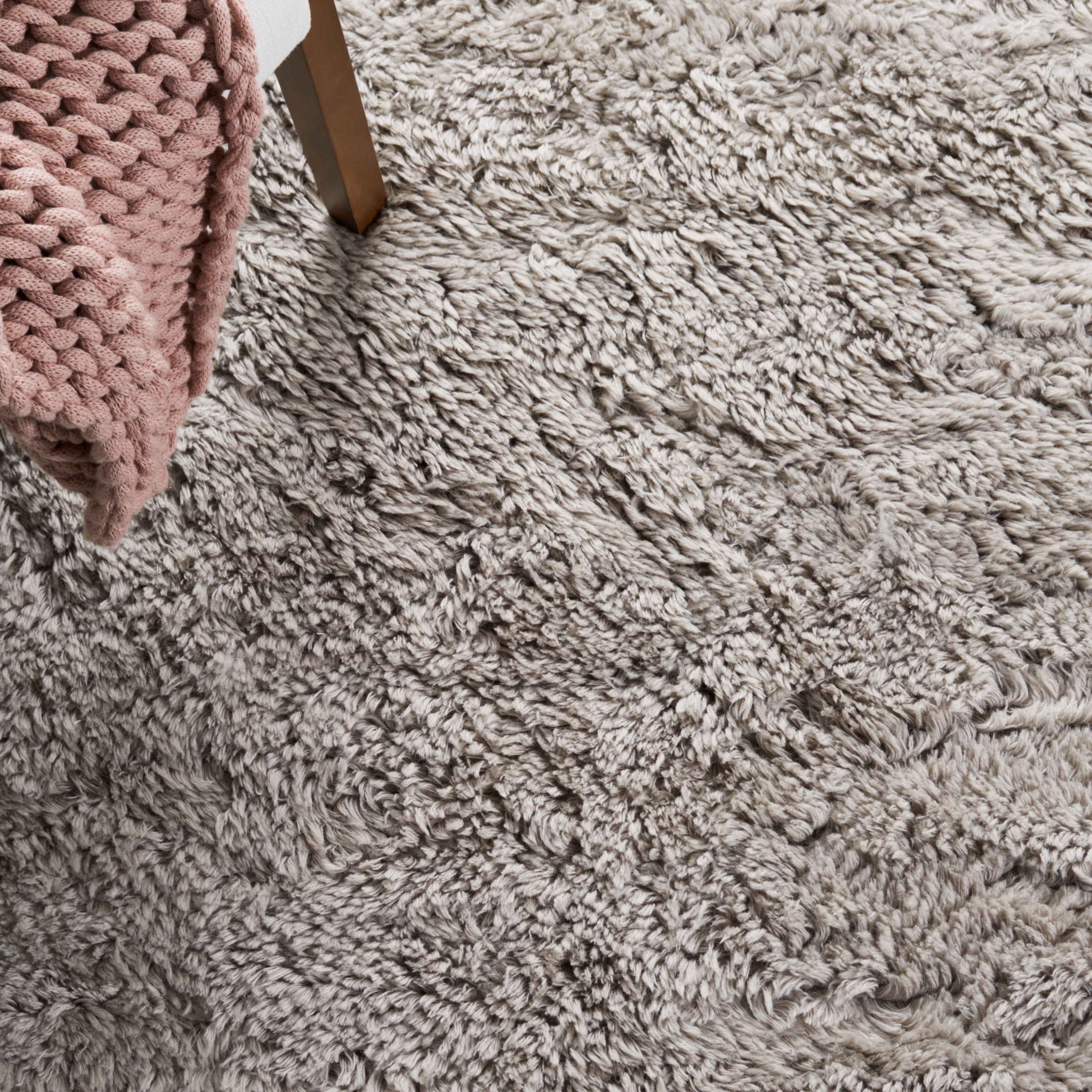 SAFAVIEH Casablanca Genette Solid Area Rug, Grey, 6' x 9'