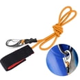 thumbnail image 4 of Cergrey Boating Paddle Leash, Elastic Paddle Leash, Elastic String Boating Kayak Paddle Safety Rod Leash with Carabiner for Paddling, 4 of 8