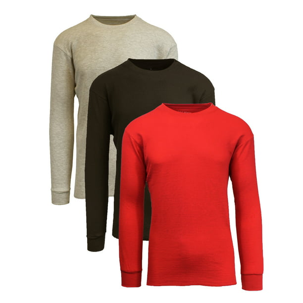 Men's Long Sleeve Thermal Shirts (3-Pack) - Walmart.com - Walmart.com