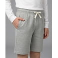 thumbnail image 3 of Real Essentials 4 Pack: Boys' Cotton French Terry Shorts with Pockets for Kids Teens Youth - Sleep Casual Lounge (4-18), 3 of 6