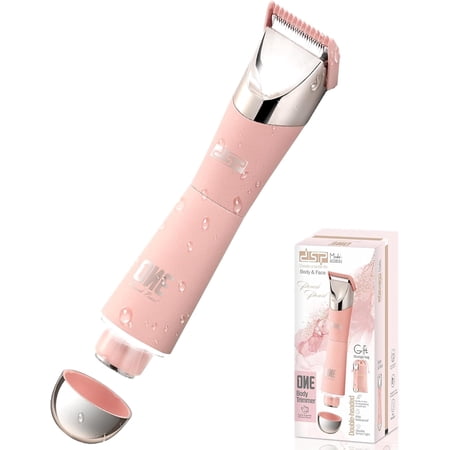 Waterproof Electric Bikini Trimmer Cordless Rechargeable Personal Grooming Shaver for Sensitive Areas Face and Body Compact Design with Storage Bag