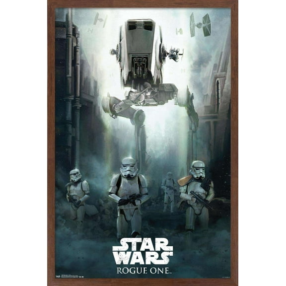 Star Wars: Rogue One - Siege Wall Poster, 14.725" x 22.375", Framed
