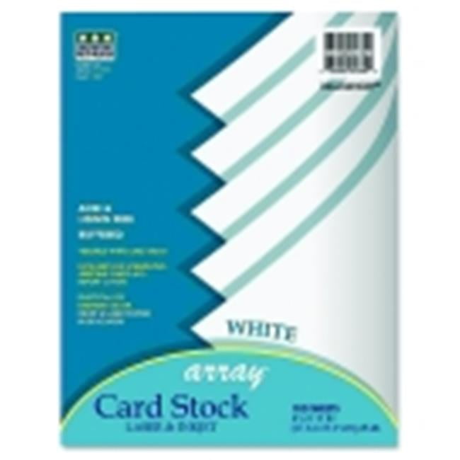 Array AcidFree Heavy Weight Card Stock, White, Pack 100 Walmart