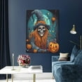 thumbnail image 5 of Kdxio Cartoon Pumpkin Skull Pattern Canvas Wall Art 12x16 Inches - Waterproof HD Print Solid Wood Frame for Living Room & Bathroom,Vertical, 5 of 8
