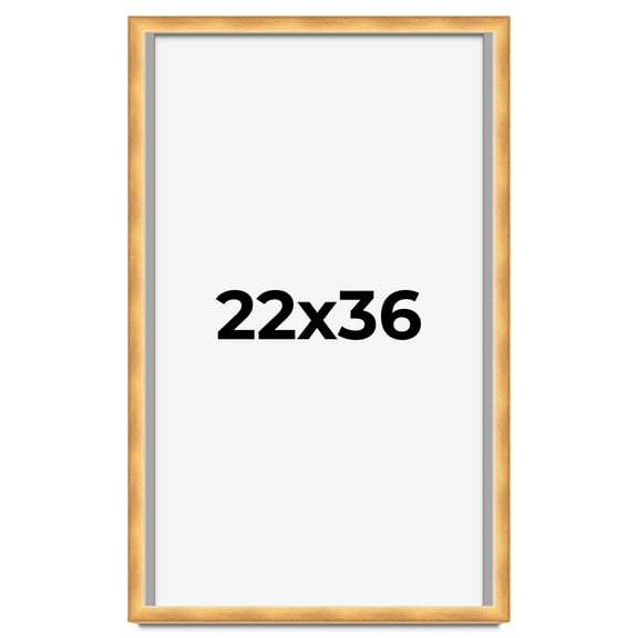 22x36 Shadow Box Bronze Cross-Brushed Display Frame | 1.625 Inches Deep Solid Wood | UV Resistant