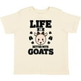 thumbnail image 3 of Inktastic Life is Better with Goats Boys or Girls Toddler T-Shirt, 3 of 5