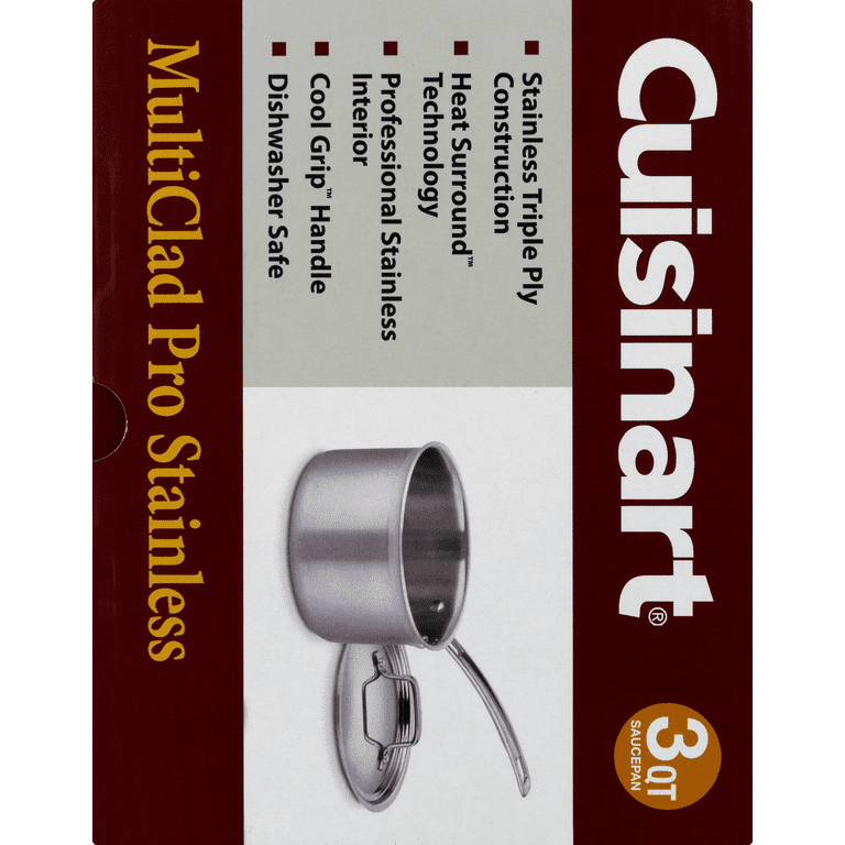  Cuisinart MultiClad Pro Stainless Steel 3-Quart