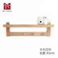 thumbnail image 2 of Gancho de almacenamiento de madera montado en la pared Perchero para porche Estante de toalla para baño Pasillo Sala de estar, 4 ganchos Eigraketly LF000049-01B, 2 of 7