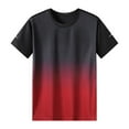 thumbnail image 1 of Birdeem Mens Summer Gradient Short Sleeved Round Neck Top, 1 of 3