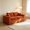 Orange, variant on AUU Modular Sectional Cloud Sofa, 2-Seater with Removable Cushion Covers, No Assembly Required, for Living Room Bedroom Apartment Dorm