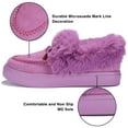 thumbnail image 6 of LUXUR Winter Shoes for Womens Moccasin House Slippers Slip On Ankle Boots Indoor & Outdoor, 6 of 8