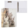 thumbnail image 3 of Rabbits in Easter Eggs 3 Ring Binders 1.5 inch Hardcover File Folders with Interior Pockets A4 Size Organizer for School Office Hospital Set of 2, 3 of 8