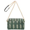 thumbnail image 2 of FORMRS Women Crossbody Purse with Chain Strap Vegan Leather Shoulder Handbag, Dark Green Leaves, 2 of 7
