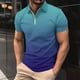 thumbnail image 4 of Camisas de Manga Larga para Hombres Casual Impreso Girar Abajo Cuello Cremallera Blusa, Camisas de Manga Larga para Hombres Algodón, 4 of 5
