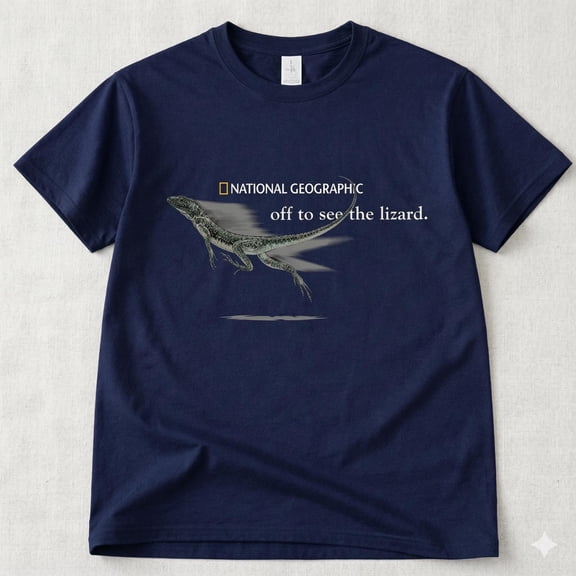 National Geographic off to see the lizard T-Shirt , Vintage National Geographic Inspired