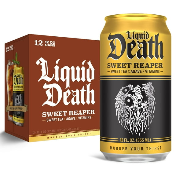 , Sweet Reaper Iced Tea, 12-Pack (12 oz Cans), Southern Style Sweet Tea, Low Calorie, No Artificial Sweeteners, B Vitamins