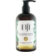 Coco Fiji Coconut Oil Infused Face & Body Lotion, Pineapple Coconut 12oz
