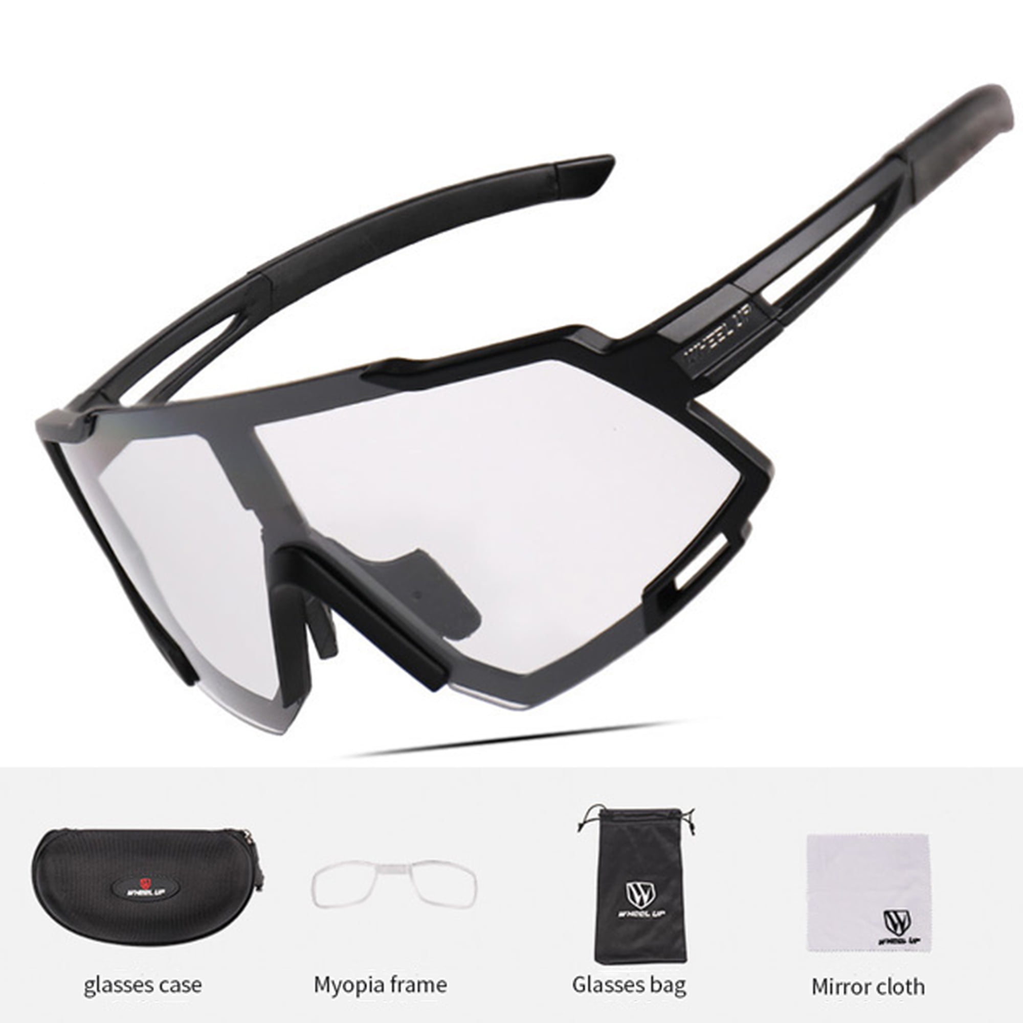 Glasses Polarized Photochromic Cycling Sunglasses Goggles Lens Sports 