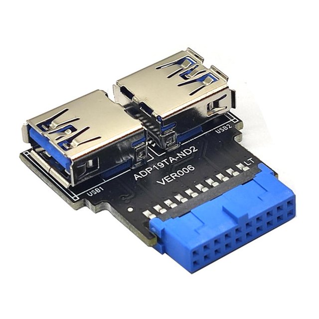 Adaptador USB A de 19 pines a tipo C para WINDOWS/LINUX/MAC (doble A a la izquierda a la derecha) Kuymtek Para estrenar