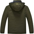 thumbnail image 2 of Tyhengta Men's Waterproof Ski Jacket Warm Winter Snow Coat Mountain Windbreaker Hooded Raincoat Army Green XXXL, 2 of 8