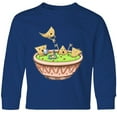 thumbnail image 3 of Inktastic Nachos Partying in Guacamole Long Sleeve Youth T-Shirt, 3 of 5