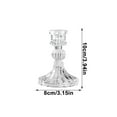 thumbnail image 3 of Inerposs Vintage Glass Candlestick, Elegant Home Decor, Antique High Foot Candle Holder, Romantic Dining Room Ambiance, Ideal Gift for Housewarming, 3 of 6