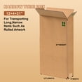thumbnail image 2 of 25 Pack Long Narrow Cardboard Moving Boxes – 12" x 4" x 31" – Ideal for Long Items Packing & Organizing, 2 of 6