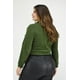 thumbnail image 3 of Chamarra corta Roman Fashion Verde militar Talla 36, 3 of 7