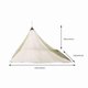 thumbnail image 4 of Camping Mosquito Net Bed Compact and Lightweight Mesh Tent for Camping Hiking Triangular Outdoors Bug Net with Carry Bag for Single Use, 4 of 5