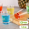 thumbnail image 3 of Gafas de chupito Qipecedm Heavy Base, 50 ml, juego de 6 unidades, coloridas, 3 of 7
