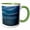 Green/White, variant on 3drose, Salton Sea, Imperial Valley, California 2., 11oz Two-tone Yellow Mug