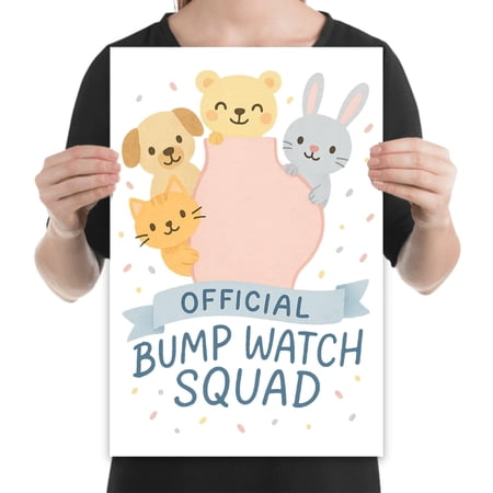 Joyful Bump Watch Art - Nursery Decor - 13x19 Poster Print - Baby Reveal