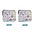 thumbnail image 7 of FORMRS 15-15.6 inch Laptop Sleeve Case Soft Carrying Quilted Computer Bag Cover, Purple Doodle Pattern, 7 of 7