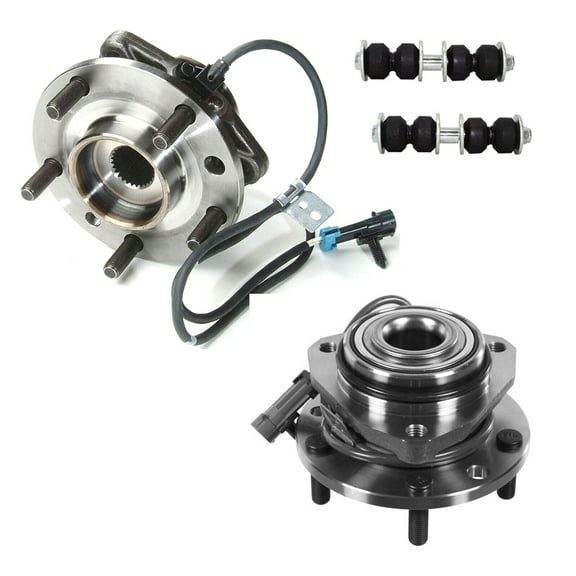 4 Pc Front Sway Bar Links Wheel Bearing & Hub Assemblies Suspension Kit Compatible with 4WD Models Fits select: 1997-2003 CHEVROLET S TRUCK, 1997-2005 CHEVROLET BLAZER