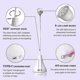 thumbnail image 2 of Led Uv Nail Lamp, Mini Lotus Hands Free Light Rotatable Nail Dryer Quick Dry Nail Polish Curing Lamp Gooseneck Flash Cure Light--(niubi), 2 of 3