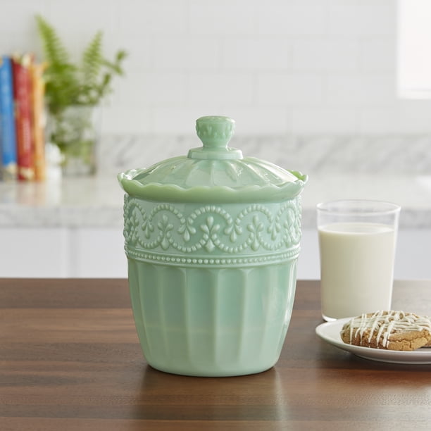 The Pioneer Woman Timeless Beauty 9.8Inch Jade Cookie Jar Walmart