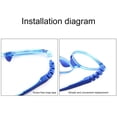 thumbnail image 4 of Eyeglasses Anti-Slip Snap-on Replacement Leg Spectacle Frame Glasses Arm Eyewear Accessories A, 4 of 8