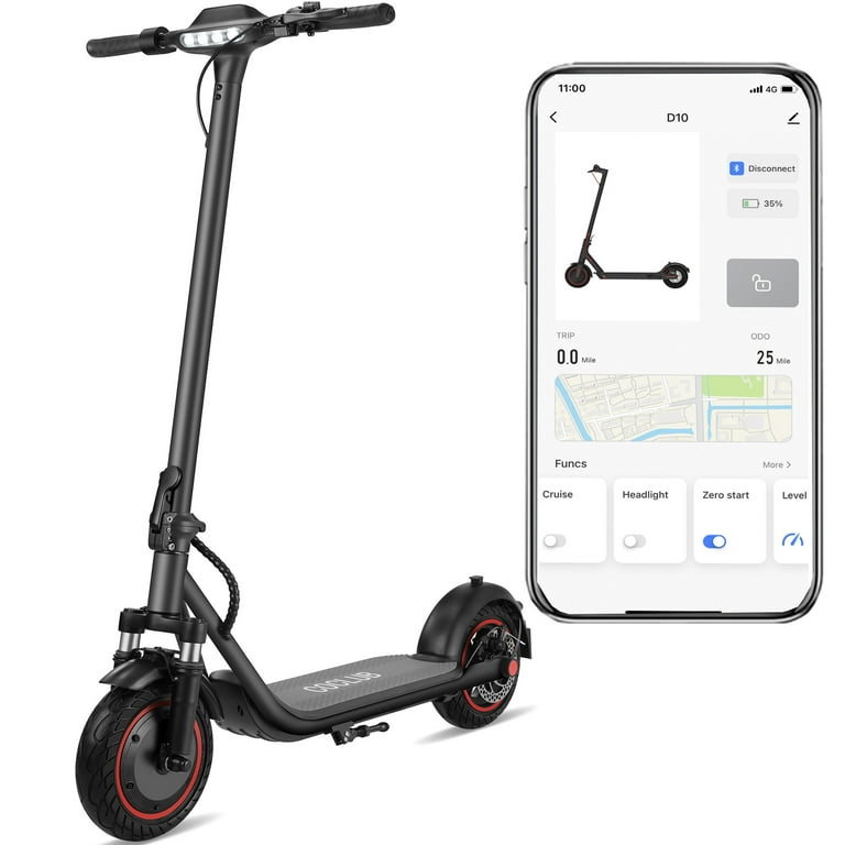 knap Hurtig Tilbagebetale COCLUB 500W Electric Scooter Adults, 36V13Ah, 10" Solid Tires, 25 Miles  Range, Top Speed 21MPH, 51" Height, Shock Absorbing, Dual Brake, APP  Connection, Commuter Folding E Scooter for Adults&Teenagers - Walmart.com
