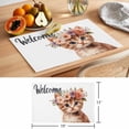 thumbnail image 6 of Cute Cat Placemats Set of 8, Garland Non-Slip Place Mats Washable Table Mats for Kitchen Dining Table Decorations Indoor/Outdoor, 6 of 9