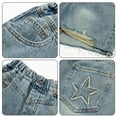 thumbnail image 4 of FDDMis Jean Shorts for Teen Girls White Biker Shorts Clothes for 13 Year Old Girls Boxer Shorts Cheap Clothes Baby Girl Clothes Summer 3 Pack Girls, Light Blue 6-7 Years, 4 of 9