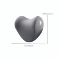 thumbnail image 3 of Kezqiaxn Super Soft Car Headrest Pillow, Memory Foam Car Neckpillow Breathable With Adjustables Strap, Ergonomic Design - Travel Pillows Car Headrests for Neck Pain Relief 11.81x8.66x1.97Inches Gray, 3 of 8