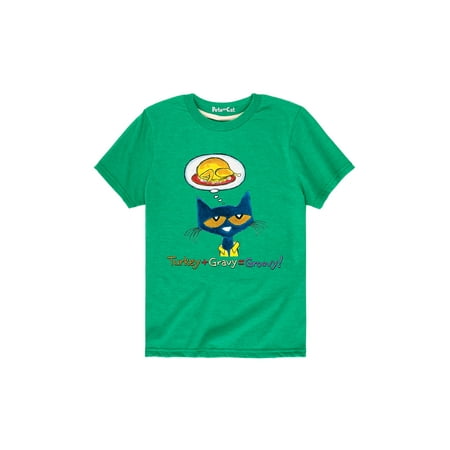 

Pete The Cat - Turkey + Gravy = Groovy! - Toddler Short Sleeve Graphic T-Shirt