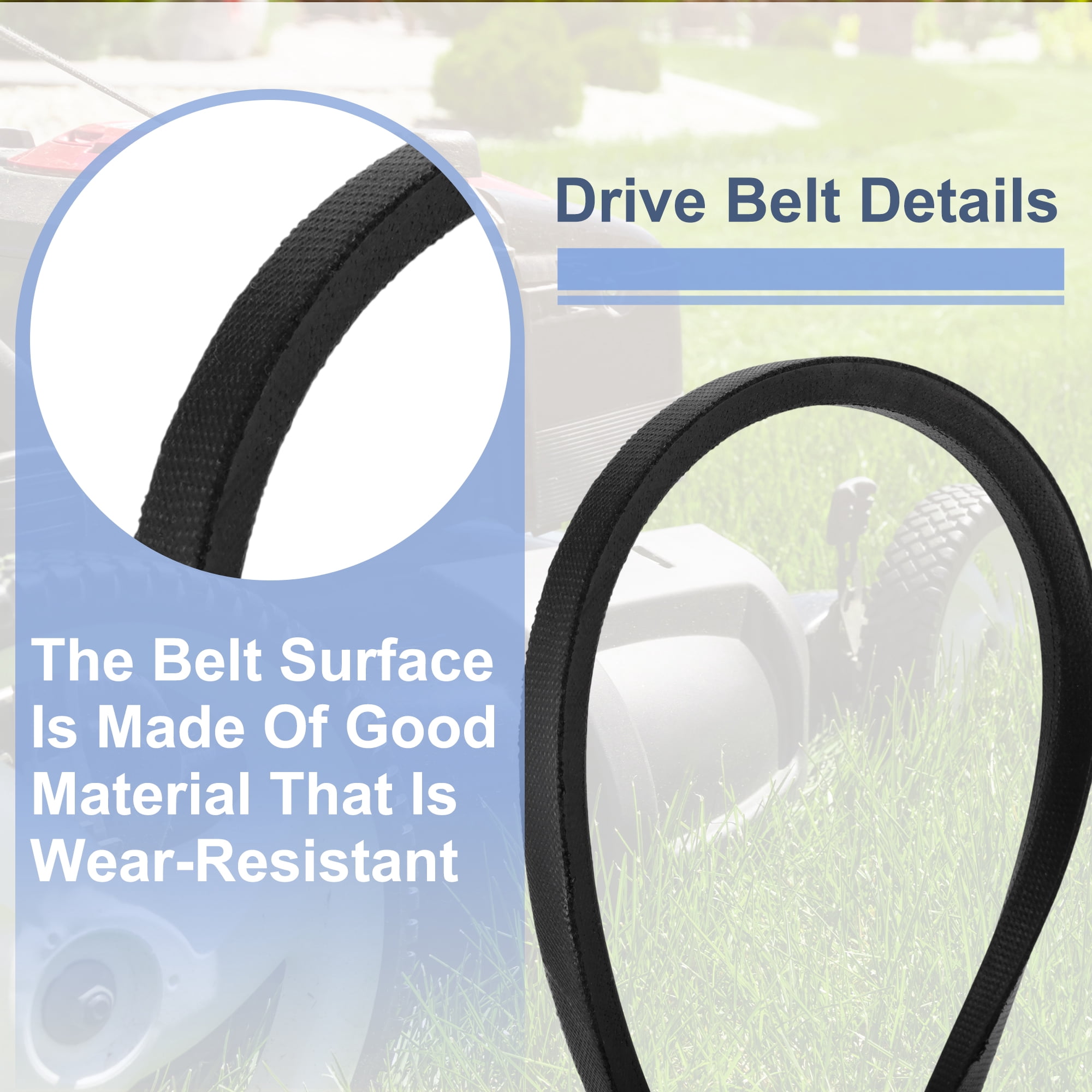 Unique Bargains Lawn Mower Deck Belt for Husqvarna 22 Inch AWD Walk-Behind Mower
